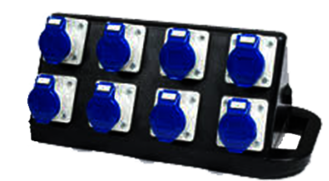 63 Amp SPH to 6x 16 Amp SPH Rubber Box